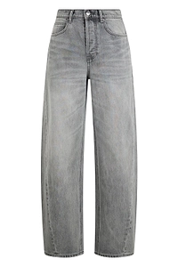 Alexander Wang Float Shadow Pocket Mid-Rise Relaxed Jeans