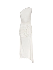 Alex Perry One-Shoulder Ruched Dress