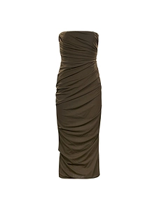 Alex Perry Strapless Draped Dress