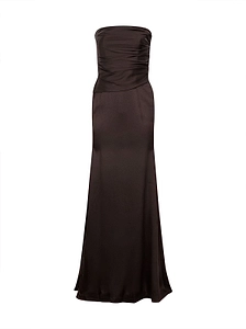 Alex Perry Strapless Tucked Gown