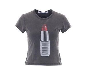 Alexander Wang Lipstick-Printed Crewneck T-Shirt