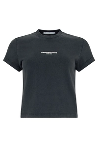 Alexander Wang Logo Cropped T-Shirt