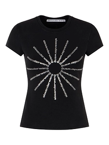Alexander Wang Logo Detailed Crewneck T-Shirt