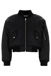 Alexander Wang Logo Embroidered Bomber Jacket