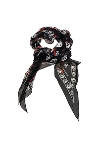 Alexander Mcqueen Asymmetrical Skull Scarf