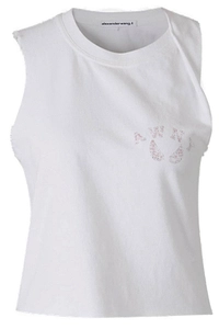 T By Alexander Wang Logo Muscle Tank Top