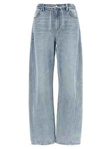 Alexander Wang Logo Patch Balloon Jeans