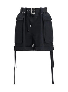 Alexander Mcqueen Belted Cargo Shorts