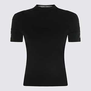 Alexander Wang Logo Sleeve Fitted Top