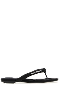 Alexander Wang Logo Printed Jenna Thong Slippers