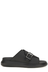Alexander Mcqueen Buckle Platform Slides