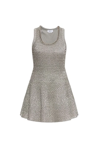 Alexander Mcqueen Chain Trim Knit Dress
