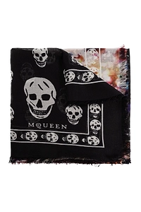 Alexander Mcqueen Confetti Skull Scarf