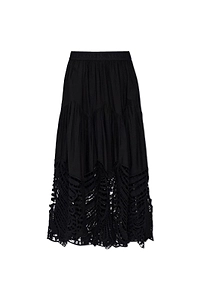 Allsaints Femi Broderie Maxi Skirt