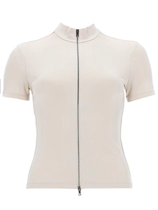 Alexander Wang Rashguard Mock Neck Zipped Top