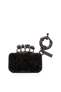 Alexander Mcqueen Crystal Knuckle Box Bag Charm