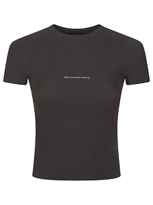 Alexander Wang Ribbed Short-Sleeved T-Shirt