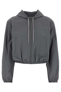 Alexander Wang Shrunken Hooded Jacket