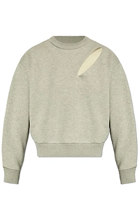Alexander Mcqueen Cut-Out Detailed Crewneck Sweatshirt