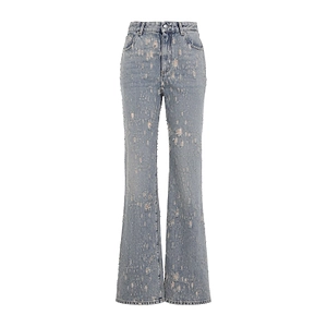 Alexander Mcqueen Distressed Flared Jeans