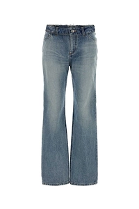 Alexander Mcqueen Deconstructed Waist Jeans