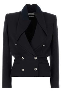 Alexander Mcqueen Double-Breasted Fitted Blazer