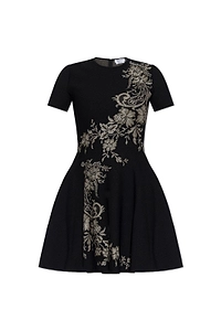 Alexander Mcqueen Embellished Floral Dress
