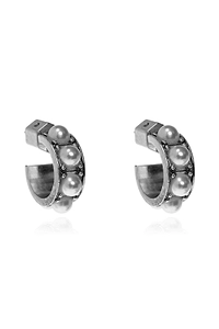 Allsaints Glass Bead Hoop Earrings