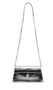 Alexander Mcqueen Embossed Skull Shoulder Bag