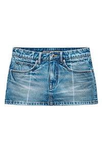 Alexander Wang Vintage-Effect Denim Skorts
