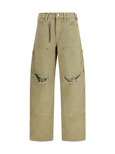 Alexander Wang Zip Carpenter Distressed Jeans