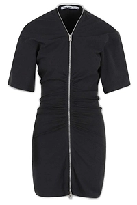 Alexander Wang Zip-Up Ruched Dress