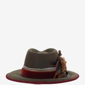 Alexia Alvarez De Toledo Feather Trim Hat