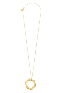 Allsaints Hexagon Pendant Necklace