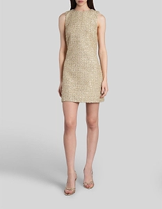 Alice + Olivia Cade Embellished Sleeveless Mini Dress