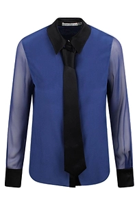 Alice + Olivia Brady Detachable Tie Blouse