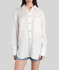 Alice + Olivia Finely Long-Sleeved Shirt