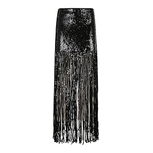 Alice + Olivia Sequin Fringe Maxi Skirt