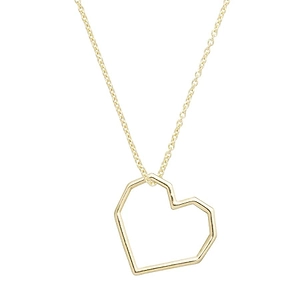 Aliita Geometric Heart Pendant Necklace