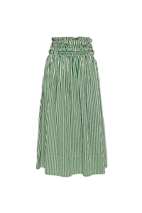 Allsaints Kali Smocked Stripe Skirt