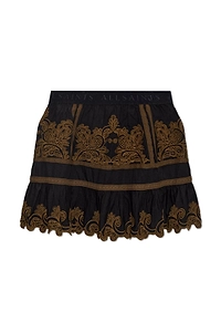 Allsaints Katya Embroidered Mini Skirt