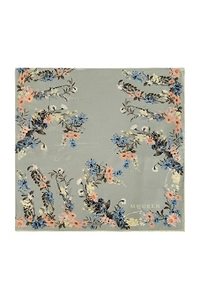 Alexander Mcqueen Floral Print Scarf