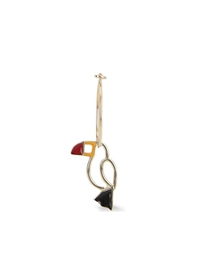 Aliita Tucan Pendant Hoop Earring