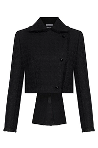 Alexander Mcqueen Frayed Asymmetric Blazer