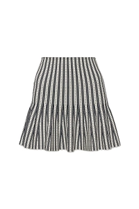 Alexander Mcqueen Graphic Knit Mini Skirt