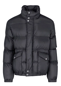 Alexander Mcqueen Graffiti-Printed High-Neck Puffer Jacket