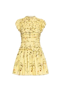 Allsaints Lauren Smocked Mini Dress