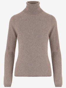 Allude Ribbed Turtleneck Knitted Sweater