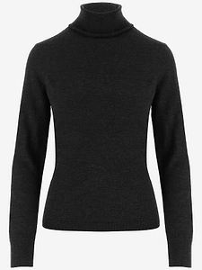 Allude Ribbed Turtleneck Knitted Sweater