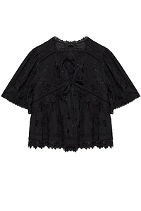 Allsaints Lillith Embroidered Lace Top